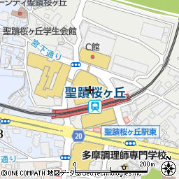 ムラサキスポーツ京王聖蹟桜ヶ丘店周辺の地図