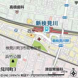 新検見川駅前　キッズルーム周辺の地図