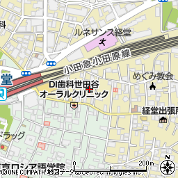 東京都世田谷区宮坂2丁目17周辺の地図