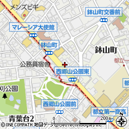 東京都渋谷区鉢山町13周辺の地図