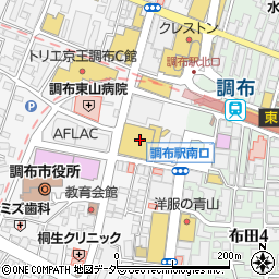 調布市総合福祉センター周辺の地図