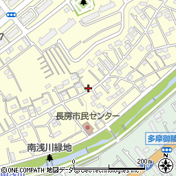 東京都八王子市長房町496-1周辺の地図