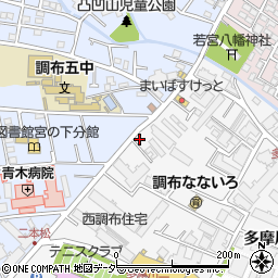 サン・ド・エル調布周辺の地図