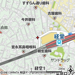 経堂駅前こころのクリニック周辺の地図
