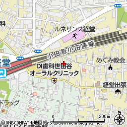 東京都世田谷区宮坂2丁目17-7周辺の地図