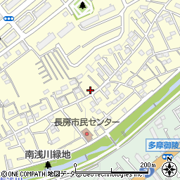 東京都八王子市長房町490周辺の地図