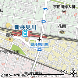 千葉西警察署新検見川駅前交番周辺の地図