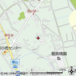 千葉県横芝光町（山武郡）栗山周辺の地図