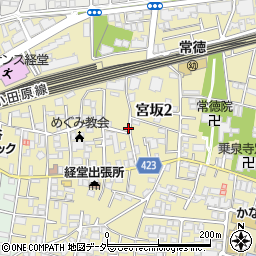 東京都世田谷区宮坂2丁目23-20周辺の地図