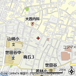 東京都世田谷区梅丘3丁目周辺の地図