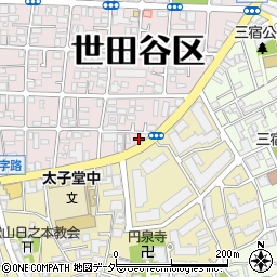東京都世田谷区代沢4丁目1-2周辺の地図