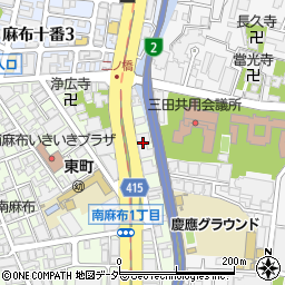 在日本大韓民国民団東京地方本部周辺の地図