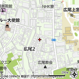 タウンハウス広尾周辺の地図