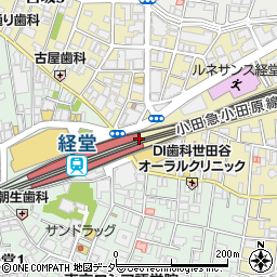 洋麺屋五右衛門 経堂店周辺の地図