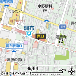 ＪＩＮＳトリエ京王調布店周辺の地図