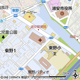 浦安郵便局　荷物集荷周辺の地図