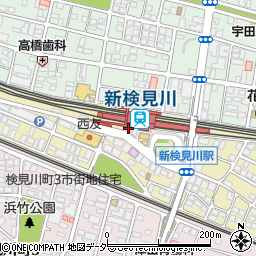 松屋新検見川店周辺の地図