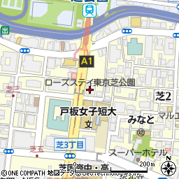 ローズステイ東京芝公園周辺の地図