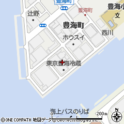 東京都中央区豊海町13周辺の地図
