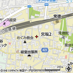 東京都世田谷区宮坂2丁目23-19周辺の地図