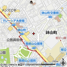 東京都渋谷区鉢山町12周辺の地図