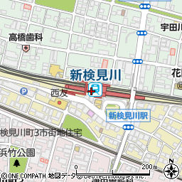 カフェ ド クリエ 新検見川駅周辺の地図