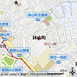 東京都渋谷区鉢山町周辺の地図