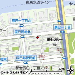 都営辰巳１丁目アパート２６号棟周辺の地図