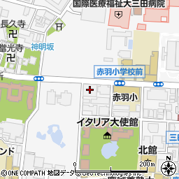 ＴＨＥ　ＣＯＮＯＥ三田綱町周辺の地図