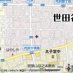 東京都世田谷区代沢4丁目13-2周辺の地図