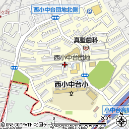 西小中台自治会周辺の地図