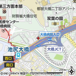 東京都目黒区大橋2丁目22-7周辺の地図