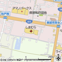 ファッションセンターしまむら甲府東店周辺の地図