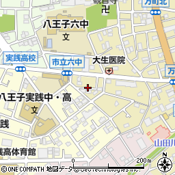 東京都八王子市万町79周辺の地図