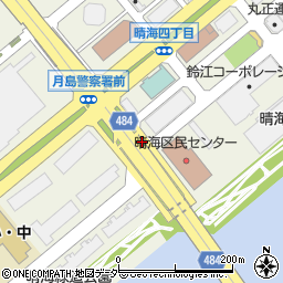 東京都中央区晴海周辺の地図