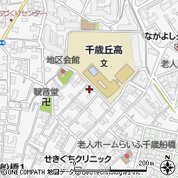東京都世田谷区船橋3丁目9-10周辺の地図