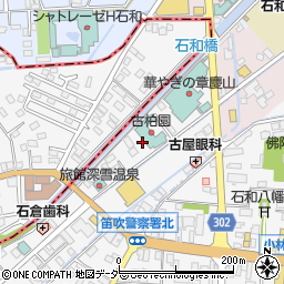 ホテル古柏園駐車場周辺の地図