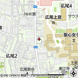 東京都渋谷区広尾周辺の地図