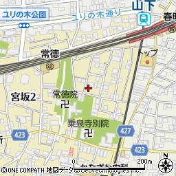 東京都世田谷区宮坂2丁目8-4周辺の地図