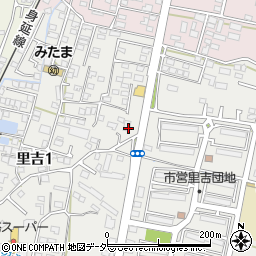 ドミノ・ピザ　甲府・里吉店周辺の地図