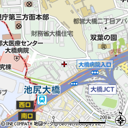 東京都目黒区大橋2丁目22-44周辺の地図