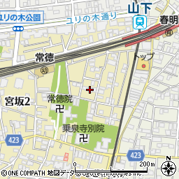 東京都世田谷区宮坂2丁目8周辺の地図