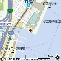 竹芝小型船ターミナル周辺の地図