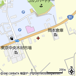 佐倉街道周辺の地図