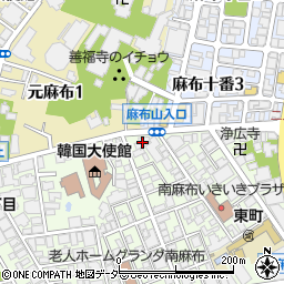 パークアクシス麻布仙台坂周辺の地図