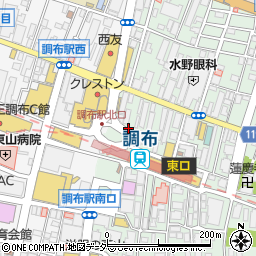 松屋調布駅前店周辺の地図