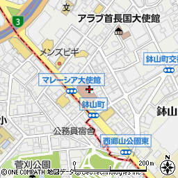 東京都渋谷区南平台町20周辺の地図