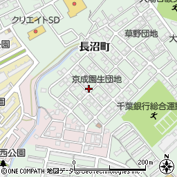 千葉県千葉市稲毛区長沼町293-128周辺の地図