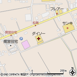 ダイソー八街松島店周辺の地図