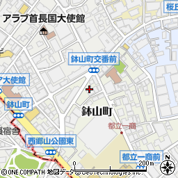 東京都渋谷区鉢山町10周辺の地図